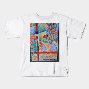 Abstract with cross Kids T-Shirt